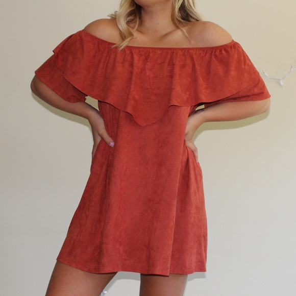 darling state of mind Dresses & Skirts - Suede cocktail dress